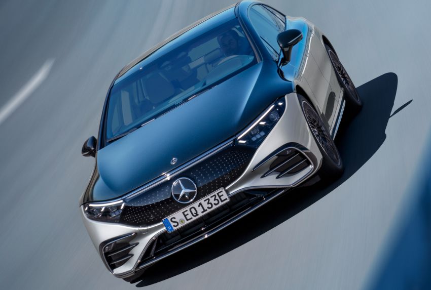 Mercedes EQS l'auto più aerodinamica del mondo. CX: 0,20