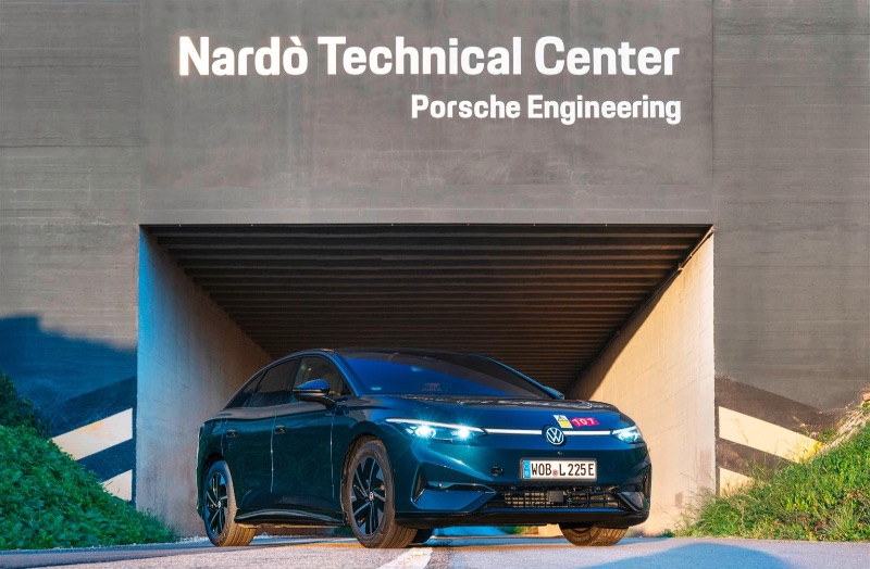 Volkswagen ID.7 pro record nardo consumi auto elettrica